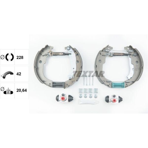 TEXTAR Bremsbackensatz Shoe Kit Pro 84067201