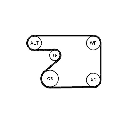 CONTINENTAL CTAM Keilrippenriemensatz 5PK1680K1