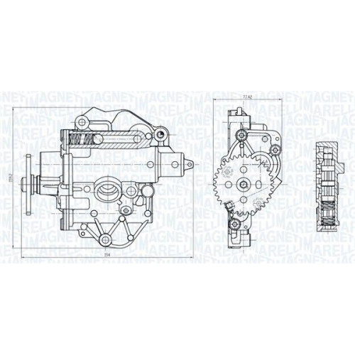 MAGNETI MARELLI Ölpumpe 351516000085