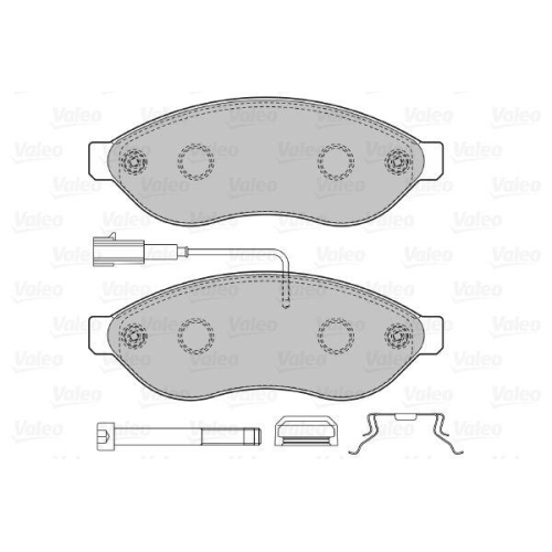 VALEO Bremsbelagsatz, Scheibenbremse 598891