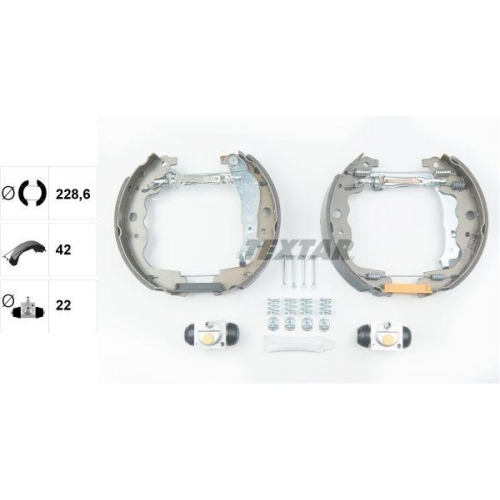 TEXTAR Bremsbackensatz Shoe Kit Pro 84069300