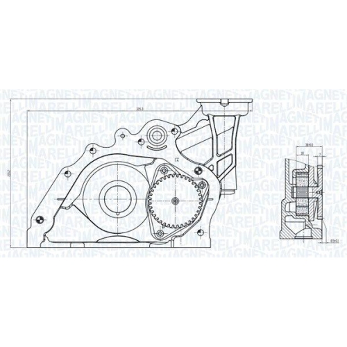 MAGNETI MARELLI Ölpumpe 351516000031