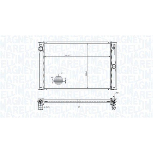 MAGNETI MARELLI Kühler, Motorkühlung 350213178600