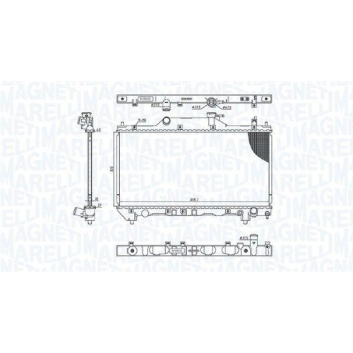 MAGNETI MARELLI Kühler, Motorkühlung 350213186200