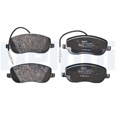 DELPHI Bremsbelagsatz, Scheibenbremse LP1792