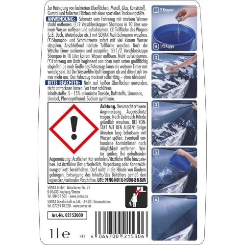 SONAX Lackreiniger XTREME Shampoo 2 in 1 02153000
