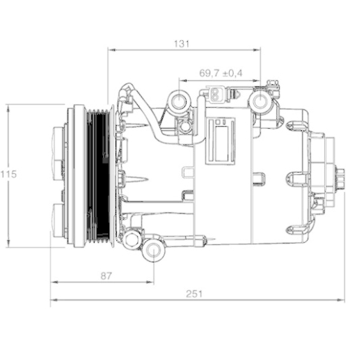 MAHLE Kompressor, Klimaanlage BEHR *** PREMIUM LINE *** ACP 868 000P