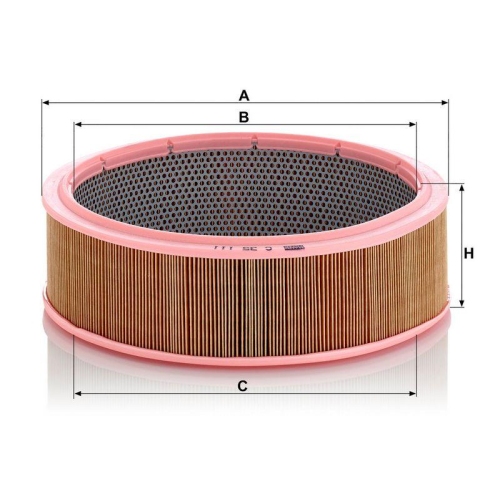 MANN-FILTER Luftfilter C 35 111