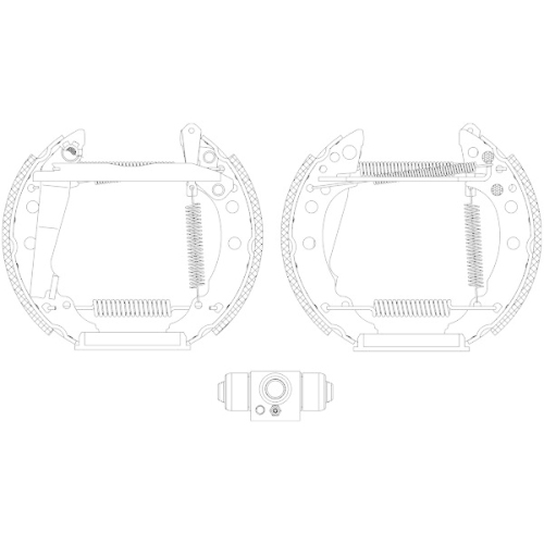 TEXTAR Bremsbackensatz Shoe Kit Pro 84018205