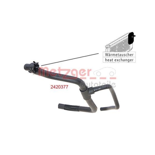 METZGER AUTOTEILE Heizungsschlauch GREENPARTS 2420377