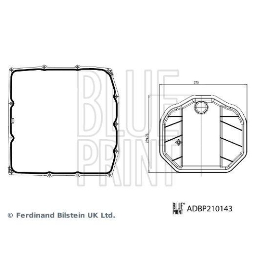 BLUE PRINT Hydraulikfiltersatz, Automatikgetriebe ADBP210143