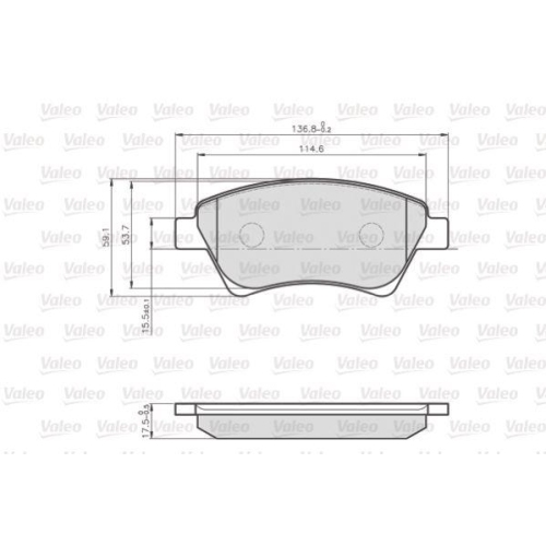 VALEO Bremsbelagsatz, Scheibenbremse OPTIPACK for LCV 872930