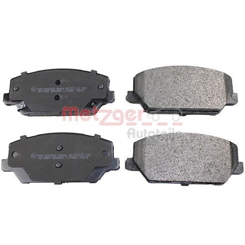 METZGER AUTOTEILE Bremsbelagsatz, Scheibenbremse