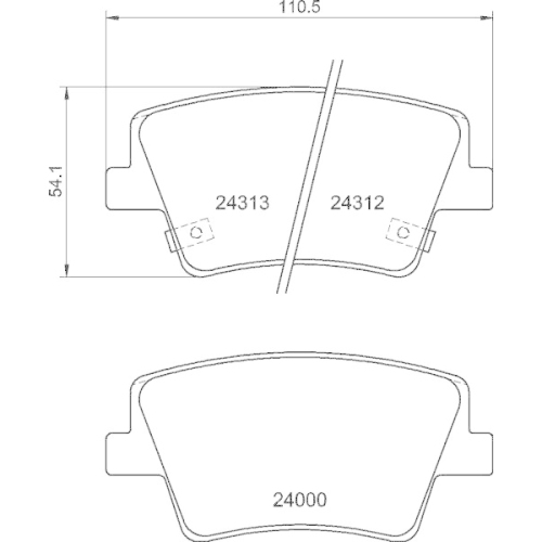 BREMBO Bremsbelagsatz, Scheibenbremse PRIME LINE P 30 117