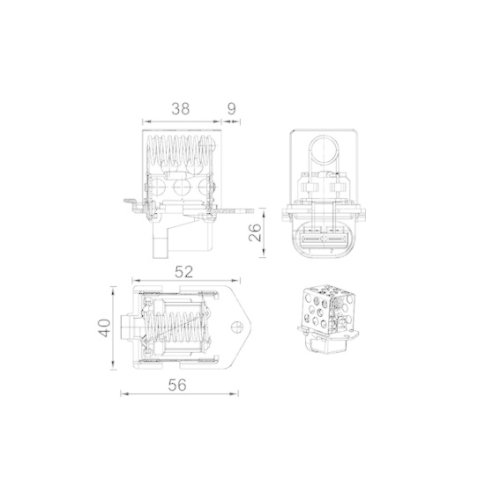 MAHLE Vorwiderstand, Elektromotor (K&uuml;hlerl&uuml;fter) BEHR *** PREMIUM LINE *** CFR 1 000P