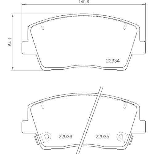 BREMBO Bremsbelagsatz, Scheibenbremse PRIME LINE P 30 119