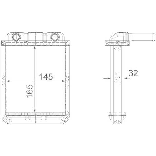 MAHLE W&auml;rmetauscher, Innenraumheizung BEHR *** PREMIUM LINE *** AH 182 000P