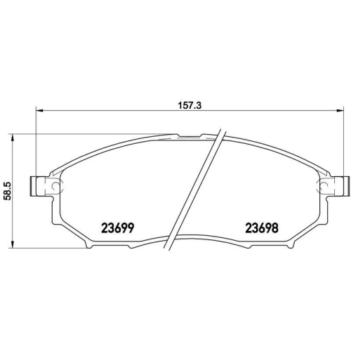 BREMBO Bremsbelagsatz, Scheibenbremse PRIME LINE P 56 094