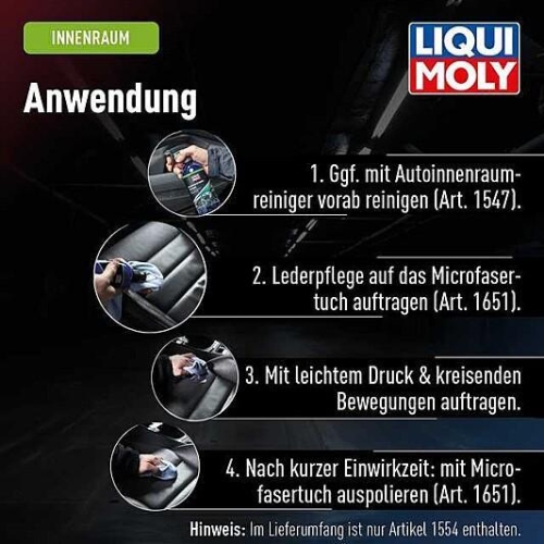 Liqui Moly Lederpflege Reinigung Lederbalsam Leather Care 250 ml - 1554