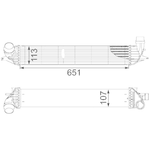 MAHLE Ladeluftk&uuml;hler BEHR *** PREMIUM LINE *** CI 151 000P