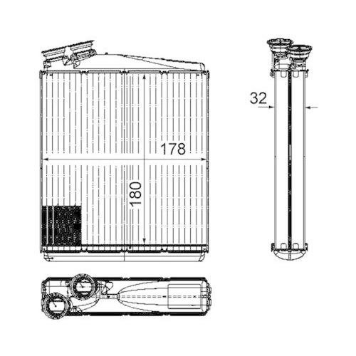 MAHLE W&auml;rmetauscher, Innenraumheizung BEHR *** PREMIUM LINE *** AH 192 000P