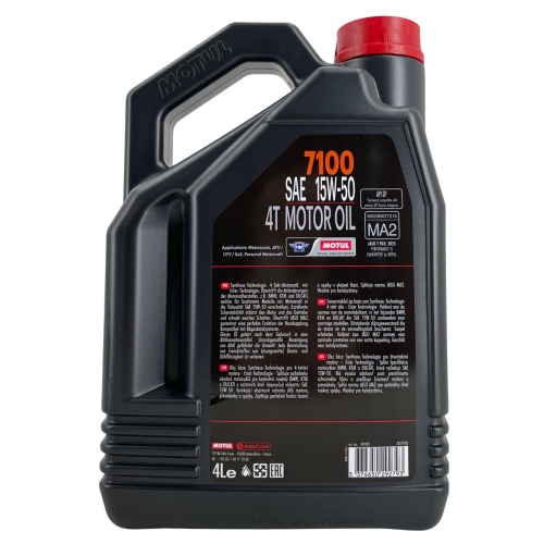 Motoren&ouml;l Motor&ouml;l Motorrad Motul 7100 15W50 4 Takt 4 Liter synthetisch