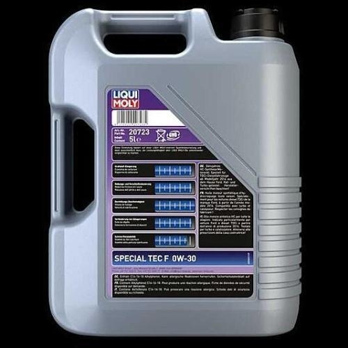 Liqui Moly Special Tec F Motor&ouml;l 0W-30 5-Liter - Art-Nr. 20723 + &Ouml;lzettel 5440