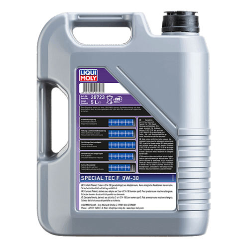 Liqui Moly Special Tec F Motor&ouml;l 0W-30 5-Liter - Art-Nr. 20723 + &Ouml;lzettel 5440