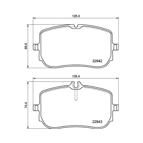 DON Bremsbelagsatz, Scheibenbremse PCP1796
