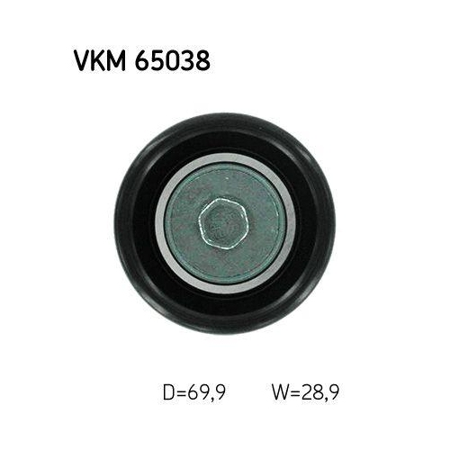 SKF Umlenk-/F&uuml;hrungsrolle, Keilrippenriemen VKM 65038