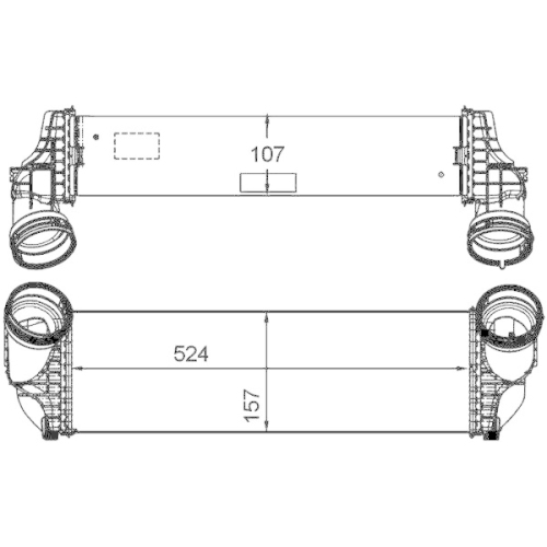 MAHLE Ladeluftkühler BEHR *** PREMIUM LINE *** CI 175 000P