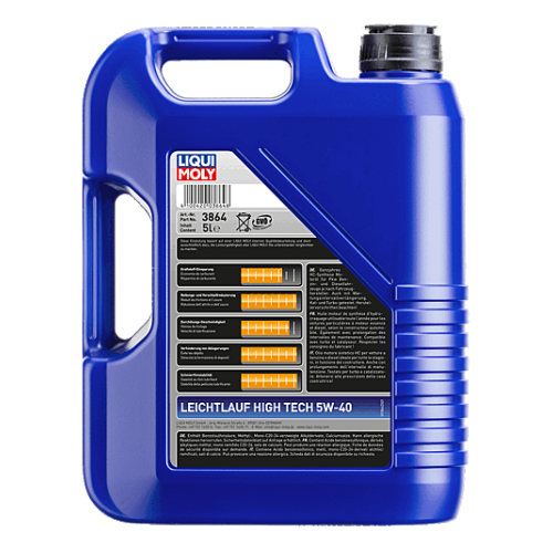 Liqui Moly Motor&ouml;l Leichtlauf High Tech, 5W-40, 5-Liter Kanister 3864+&Ouml;lzettel