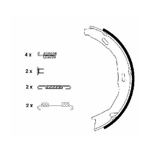 PAGID Bremsbackensatz, Feststellbremse H9935N