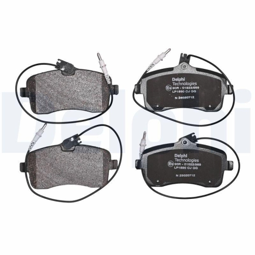 DELPHI Bremsbelagsatz, Scheibenbremse LP1890