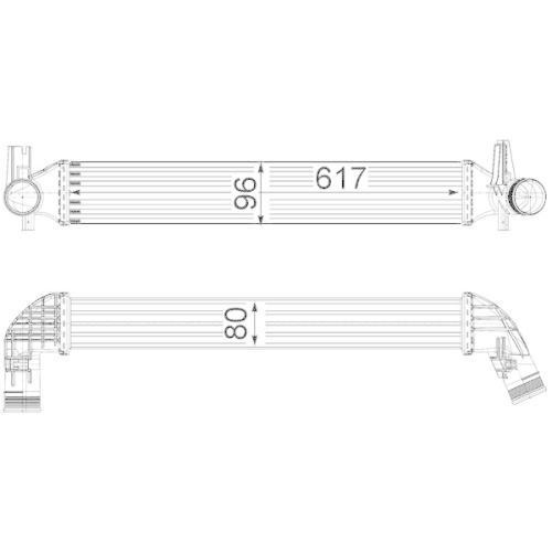 MAHLE Ladeluftkühler BEHR *** PREMIUM LINE *** CI 230 000P