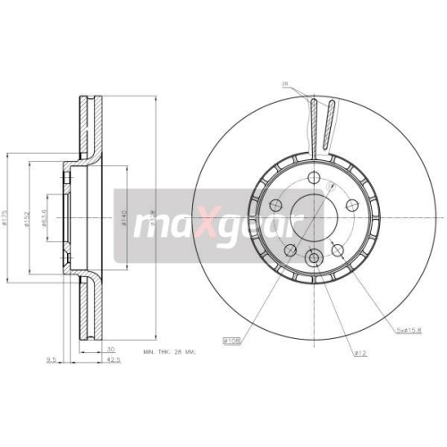 MAXGEAR Bremsscheibe 19-2336