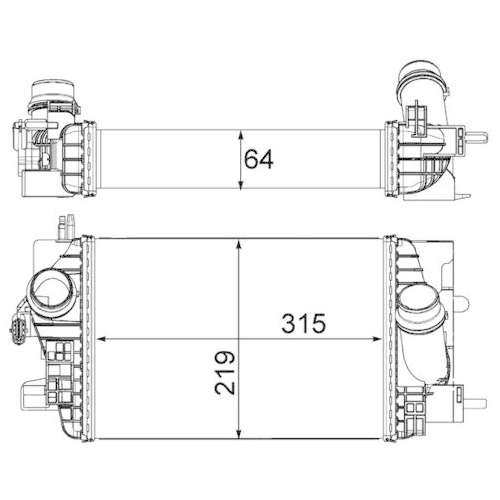 MAHLE Ladeluftk&uuml;hler BEHR *** PREMIUM LINE *** CI 235 000P