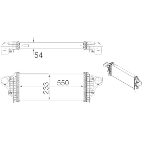 MAHLE Ladeluftkühler BEHR *** PREMIUM LINE *** CI 238 000P