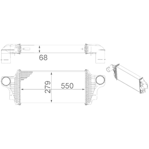 MAHLE Ladeluftkühler BEHR *** PREMIUM LINE *** CI 239 000P