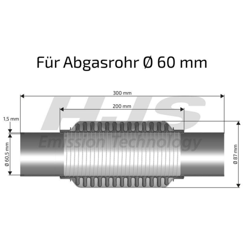 HJS Flexrohr, Abgasanlage SoftFlex 83 00 8406