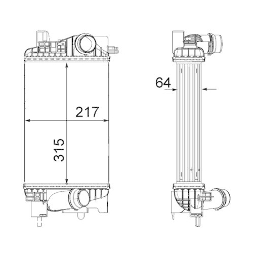 MAHLE Ladeluftk&uuml;hler BEHR *** PREMIUM LINE *** CI 262 000P