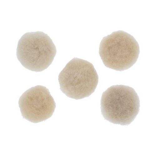 Polierpad Lammfell, Durchmesser 50,0mm, 5er Pack KS TOOLS 515.5129