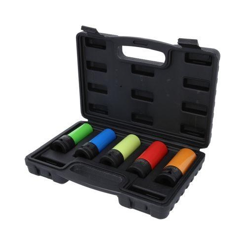 1/2 Zoll Alu-Felgen Kraft-Stecknuss-Satz robust, 5-tlg KS TOOLS 515.0870