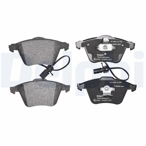 DELPHI Bremsbelagsatz, Scheibenbremse LP1922