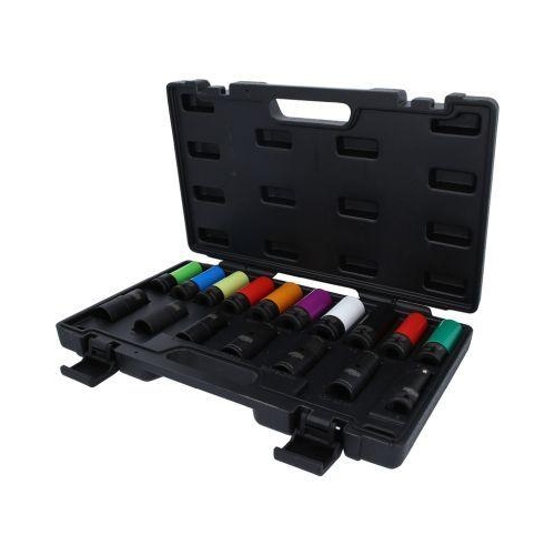 1/2 Zoll MASTER Spezial-Kraft-Stecknuss-Satz f&uuml;r Radverschraubungen, 17-tlg