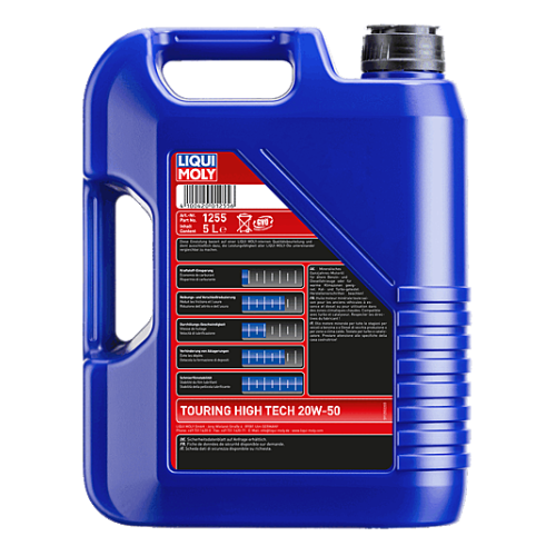 Motor&ouml;l LIQUI MOLY 1255 Touring High Tech 20W-50 Mineralisch Motoren&ouml;l &Ouml;l 5L