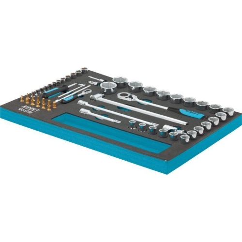 HAZET Steckschl&uuml;ssel Satz 1/2 1/4 Zoll Innen-6k. Schlitz Kreuz PZ 56t 163-57/56