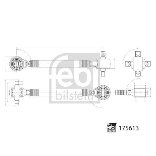 FEBI BILSTEIN Lenker, Radaufhängung 175613
