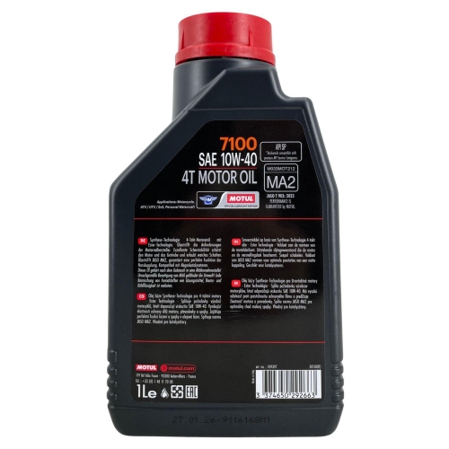 Motor&ouml;l Motorrad&ouml;l 7100 4T 10W-40 - 1 Liter Motul 109396