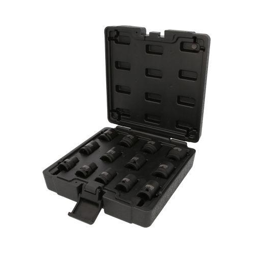 1/2 Zoll 12-kant-Kraft-Stecknuss-Satz, kurz, 13-tlg KS TOOLS 515.0900